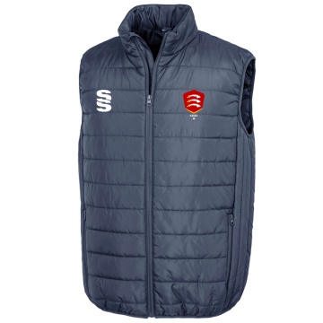 Essex CCC 50 - Padded Bodywarmer : Navy