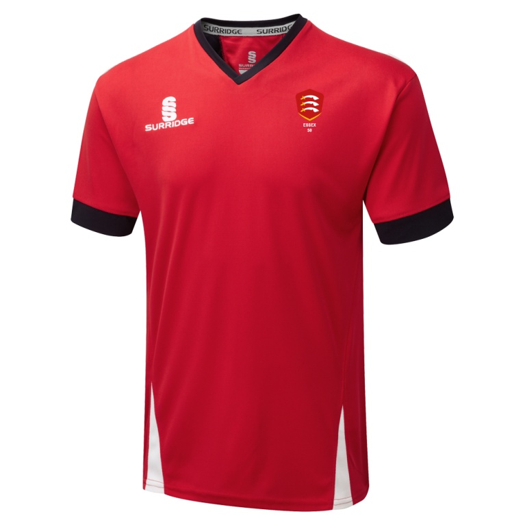 Essex CCC 50 - Blade Training Shirt : Red / Navy / White