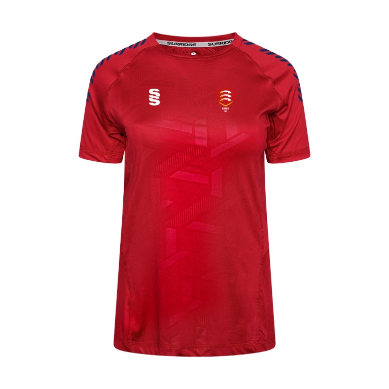Essex CCC 50 - Impact T-Shirt - Red - Women's Fit