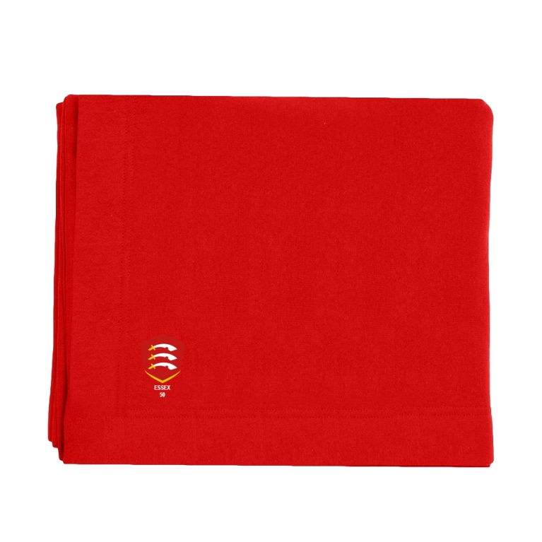 Essex CCC 50 - Heavy Blend Fleece Stadium Blanket - Red