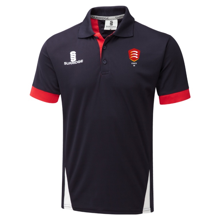 Essex CCC 50 - Blade Polo Shirt : Navy / Red / White